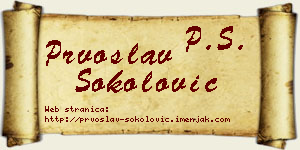 Prvoslav Sokolović vizit kartica